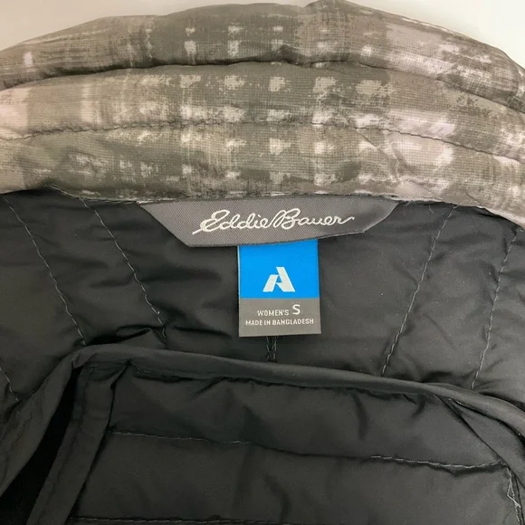 Eddie Bauer First Ascent Women’s Small Goose Down Green Puffer Down Jacket - Picture 9 of 14